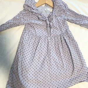 Zara Purple polka dot  girls dress
